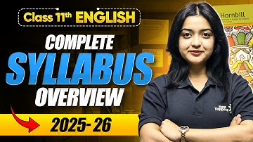 Class 11 English Syllabus 2025-26 | CBSE Class 11th English Official Syllabus | CBSE Exam 2025-26