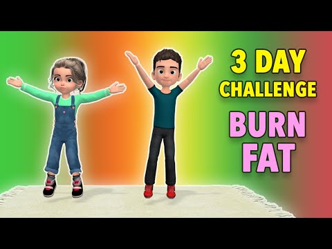 3 Day Challenge: Burn Fat and Calories - Kids Exercise