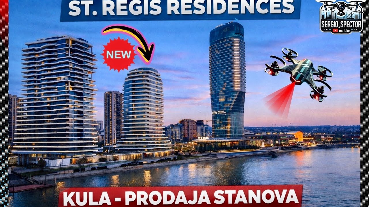 Kula Beograd CENE preko 8000e i NOVE ZGRADE ispred nje – Prodaja stanova St. Regis Residences