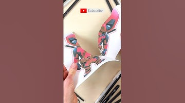 Paper Craft Trick with Deadpool by Marvel The Avengers #marvel #deadpool #theavengers #papercraft