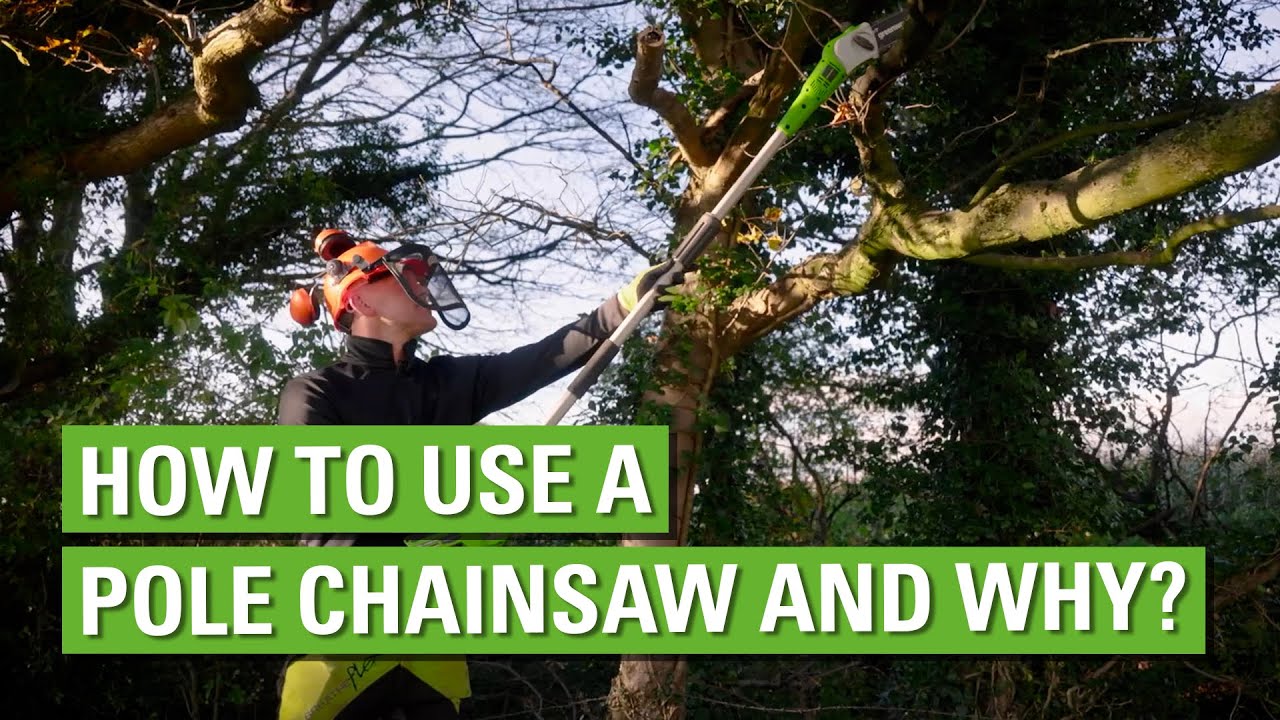 Greenworks Cordless Pole Chainsaw YouTube