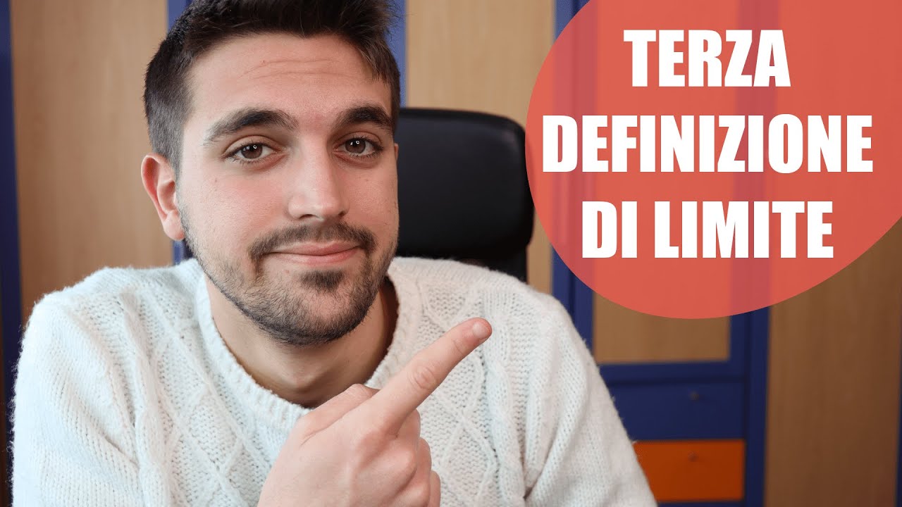 TERZA definizione di LIMITE (Tendo all'infinito e fa un numero finito)