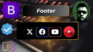 Bootstrap 5 Footer: How To Create Responsive Footer with Social Media Icons | Bootstrap 5 Tutorial