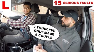 He Had No Idea He'd Made 15 SERIOUS Driving Faults! Driving Test Fail