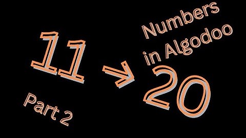 Numbers in Algodoo Pt. 2: 11 - 20
