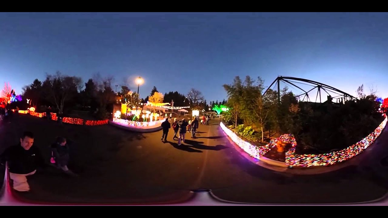 360 vr of 2015 oregon zoo lights in hd portland zoo youtube