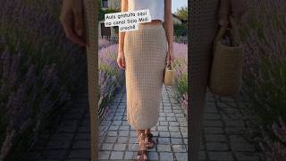 Aula completa saia midi crochê inscreva-se no canal e tenha acesso ao tutorial #comofazercroche