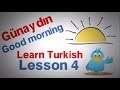 Learn turkish lesson 4  a few first words and phrases