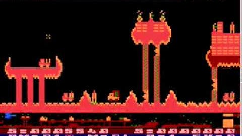 Atari 8-bit Air Strike II (32K version) (English Software Company) radar glitch