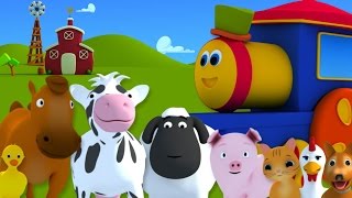 بوب ، القطار - ذهب إلى المزرعة | Bob Train Went to Farm | Childrens Nursery Rhymes