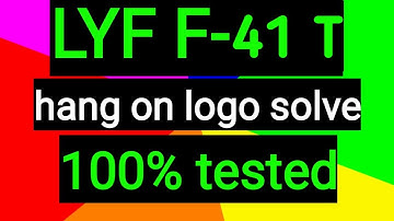Lyf jio F41T Full Flashing Hang on logo Done 100% Tested solution | how to flash lyf f41 t