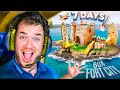 Surviving 7 Days In World&#39;s Biggest BOX FORT CITY!