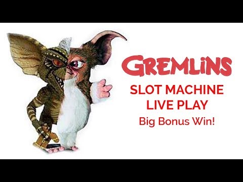 Gremlins Slot Machine! Big Win!!! Progressive Bonus Hit!!!! Max Bet