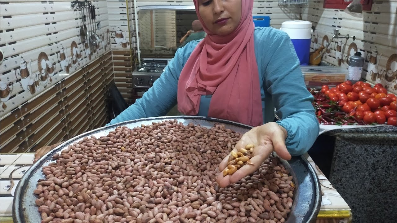 طريقه تحميص وتمليح الفول السوداني زي المقلمه بالضبط عيد سعيد عليكم