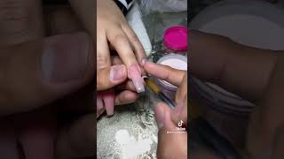 Aplicación de acrílico sobre tip, ASI LO HAGO YO #nails #nailart #uñas #wapizima