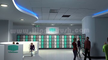 3D smart locker room demonstration video