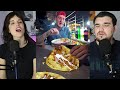 Unique Indian Street Food! NIGHT MARKET Street Food in Punjab! -  Reaction