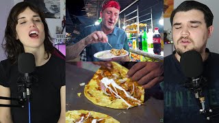 Unique Indian Street Food! NIGHT MARKET Street Food in Punjab! - Reaction