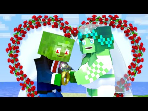 Best wedding story | Fat Girls Wedding | Minecraft animation Life of Zomma & Zombo