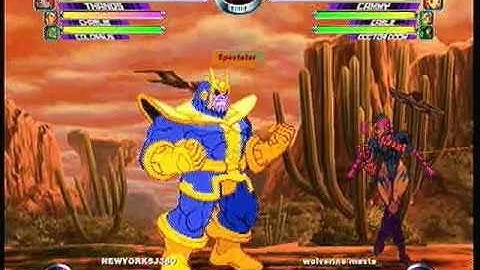 MvC2 Online (360): Josh 360 (Tha/Cha/Col) vs wolverine master (Cam/Cab/Doom) 8 .:4.2.10:.