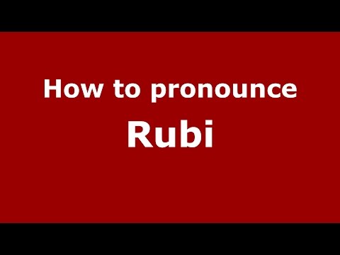 How Do You Say Ruby In Italian