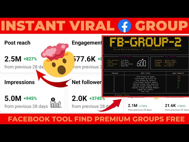 (#2) How to find Premium Facebook Groups With Auto Post & Approval || Facebook Group Tool Free 2023 class=