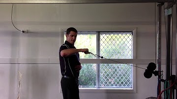 Shoulder External Rotation at 90 degree Shoulder Abduction.