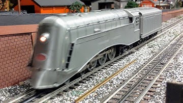 Lionel 4-6-4 NYC New York Central 777 Commodore Vanderbilt Hudson on Corner Field Model Railroad