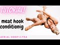 how to do meat hook on aerial hoop/Lyra