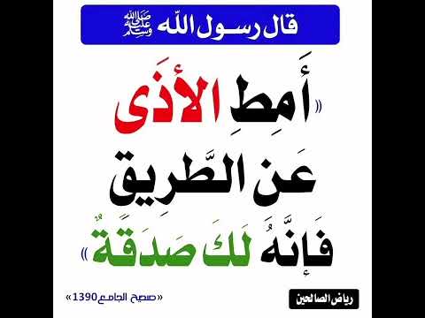 اماطة الاذى عن الطريق