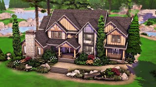 Big Family Lake House | The Sims 4 Speed Build