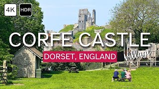 Step Back in Time: A Walk Through Corfe Castle Village | 4K Walking Tour with Captions
