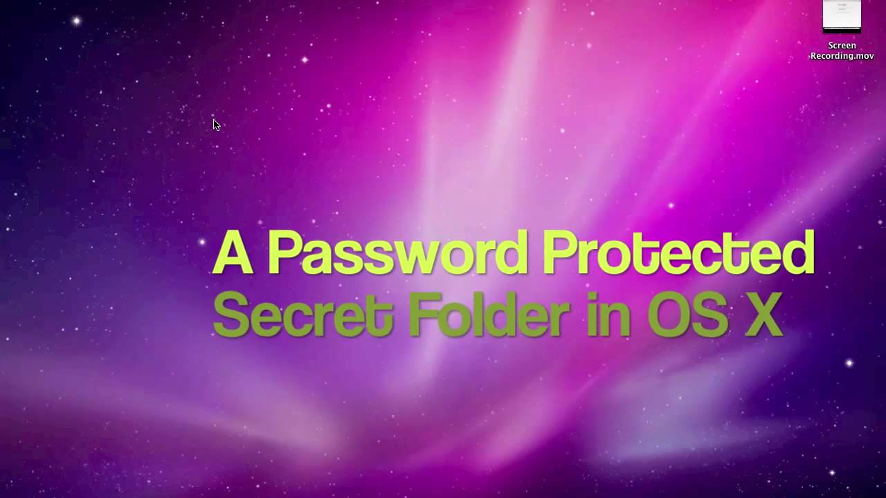add password to folder mac