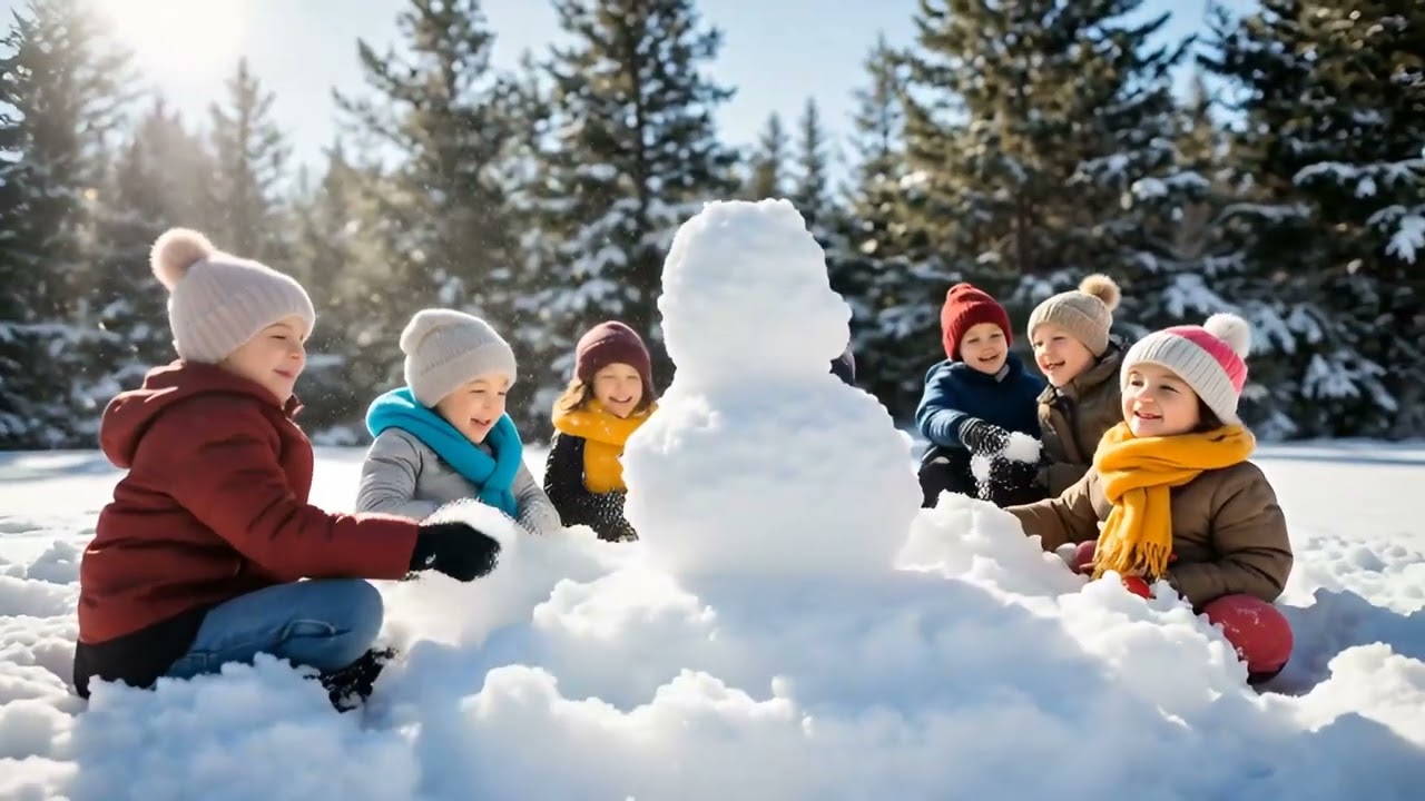 Happy Snow Day | Joyful Snowman Music Video for Kids