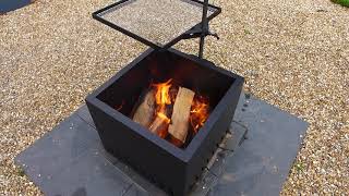 Fabulous Square Smokeless Fire Pit With Grill
