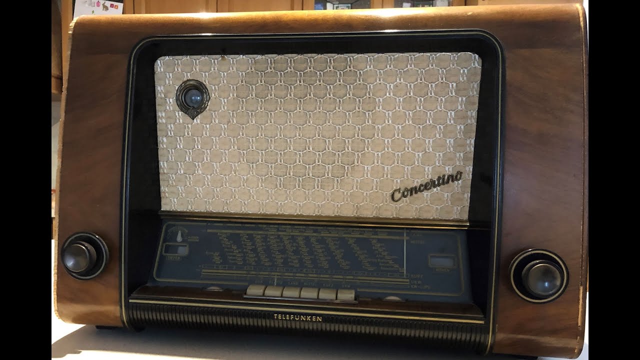 Radio lampowe Telefunken Concertino 55, rok produkcji 1954!  Radio z duszą. Naprawa.