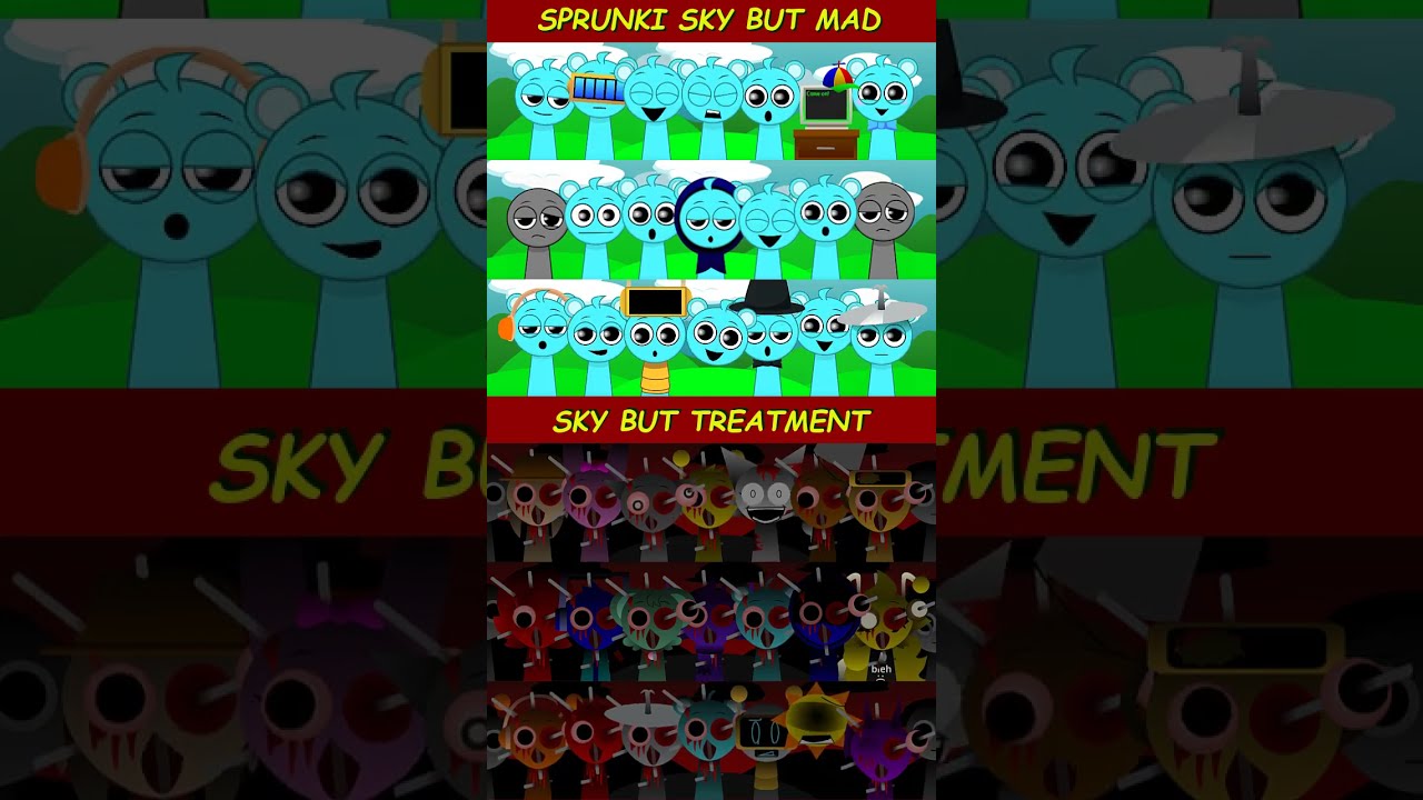 Mad Sprunki Sky But Treatment Legendary Battle Viralshorts Roblox
