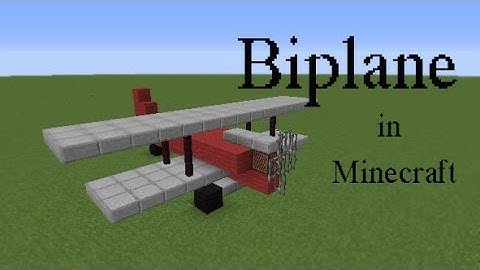 How to build a Biplane in Minecraft