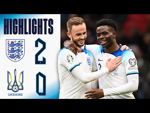 England 2-0 Ukraine | Bukayo Saka Stunner Makes It Two Wins From Two | Highlights