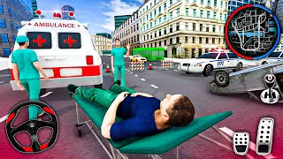 Emergency Ambulance Simulator 3D  - City Ambulance Rescue Driving Game - Android Gameplay