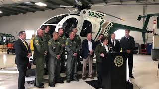 Fresno County Sheriff unveils Eagle One Helicopter (2/26/18)