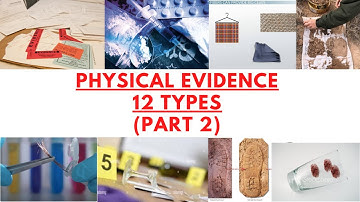 Physical evidence Part:2 | Forensic science notes | UGC NET Forensic science
