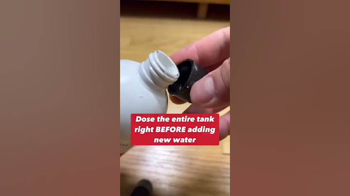 WHEN DO YOU ADD WATER CONDITIONER???