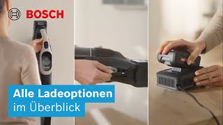 Alle Möglichkeiten Zum Aufladen Des Akkus Beim Unlimited 10 Bosch Staubsauger