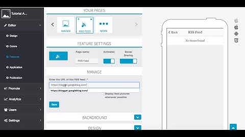 23 - App Creator   Media Features   RSS Feed