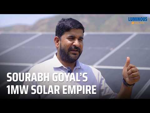 Luminous Solar | 1 MW PM-KUSUM Solar Plant Earning ₹4.6 Lakh/Month | #IndiaRising