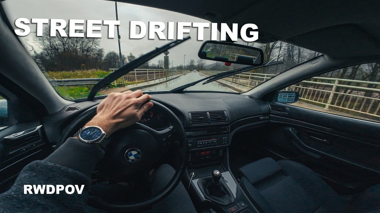 BMW E39 POV Street Drifting in the Rain | Amazing Sound | 4K