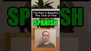 Alexa tell me is The Park is Beautiful this time of Year in Spanish #languagelearning #shorts