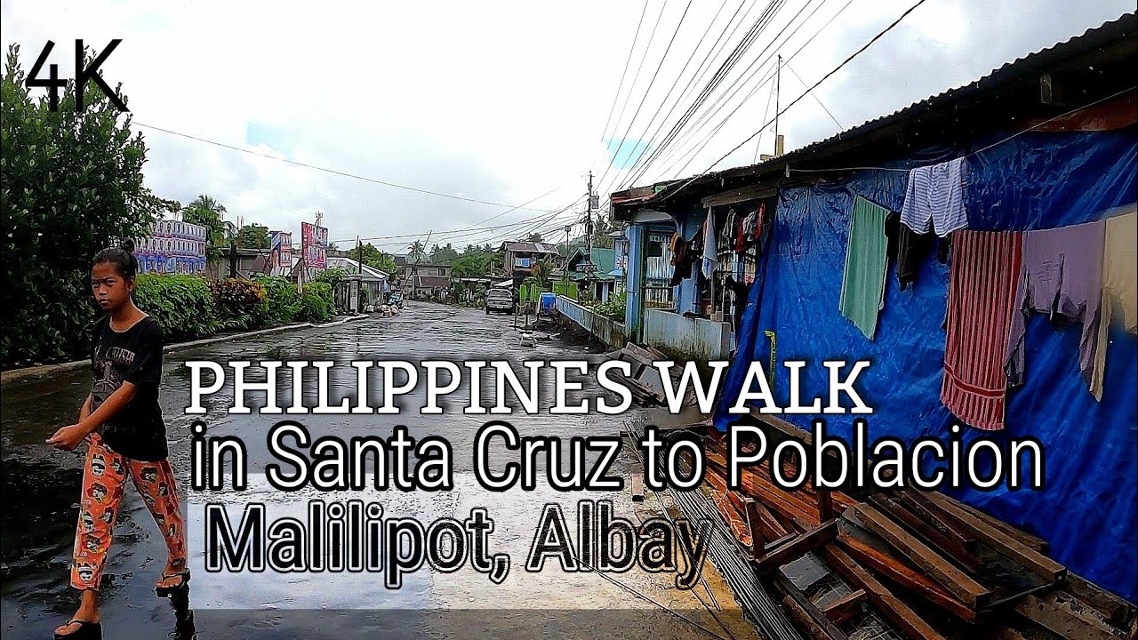 Philippines walk in Brgy. Santa Cruz to Centro, Malilipot, Albay | JBB