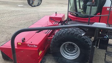 C2100 Topcon Measurements Setup for Massey WR9980 Swather